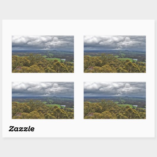 Uitzicht vanaf Mount Buninyong Stickers (Vel)