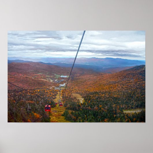 Uitzicht vanaf Mount Mansfield, Vermont, in de her Poster (Voorkant)