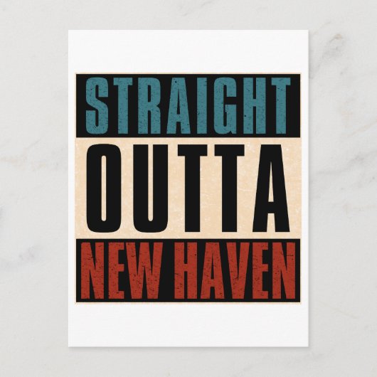 Uitzicht vanaf New Haven Connecticut CT Briefkaart (Voorkant)
