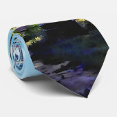 Uitzicht vanaf Niagara Falls State Park Stropdas (Opgerold)