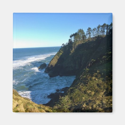 Uitzicht vanaf North Head Lighthouse, Washington Magneet (Voorkant)
