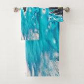 Uitzicht vanaf Ocean Cliffs: Wild Shore Bad Handdoek (Insitu)