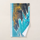 Uitzicht vanaf Ocean Cliffs: Wild Shore Bad Handdoek (Handdoek)