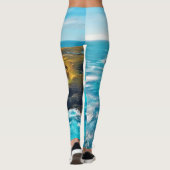 Uitzicht vanaf Ocean Cliffs: Wild Shore Leggings (Achterkant)