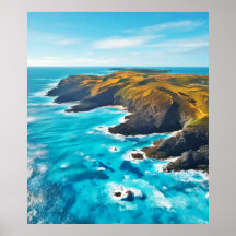 Uitzicht vanaf Ocean Cliffs: Wild Shore