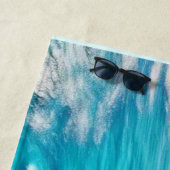 Uitzicht vanaf Ocean Cliffs: Wild Shore Strandlaken (In situ)