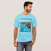 Uitzicht vanaf Ocean Cliffs: Wild Shore T-shirt (Voorkant volledig)