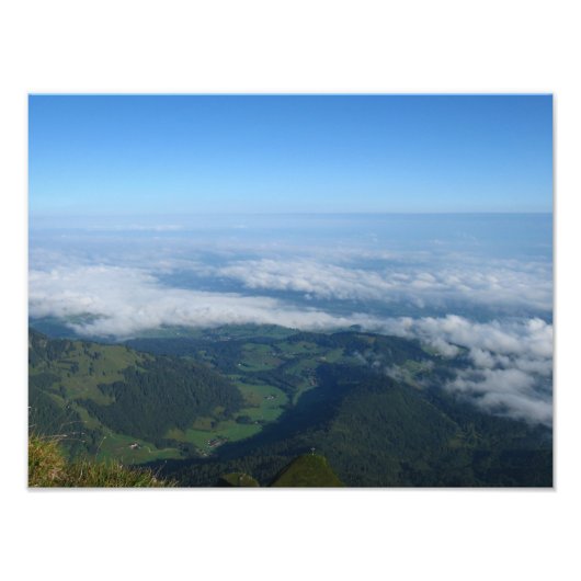 Uitzicht vanaf Pilatus, Alpen Foto Afdruk (Voorkant)