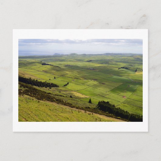 Uitzicht vanaf Serro do Cume: Terceira, Azoren Briefkaart (Voorkant)