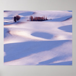 Uitzicht vanaf Steptoe Butte op glooiende heuvels Poster