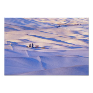 Uitzicht vanaf Steptoe Butte over glooiende heuvel Foto Afdruk