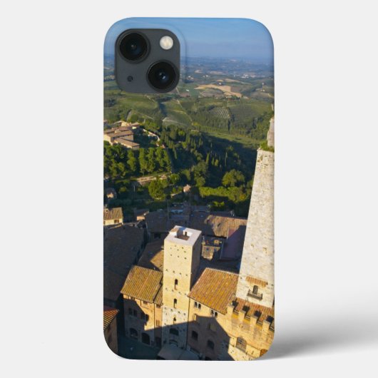 Uitzicht vanaf toren, San Gimignano, Siena, Toscan Case-Mate iPhone Case (Achterkant)