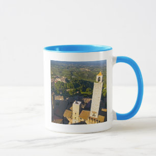 Uitzicht vanaf toren, San Gimignano, Siena, Toscan Mok