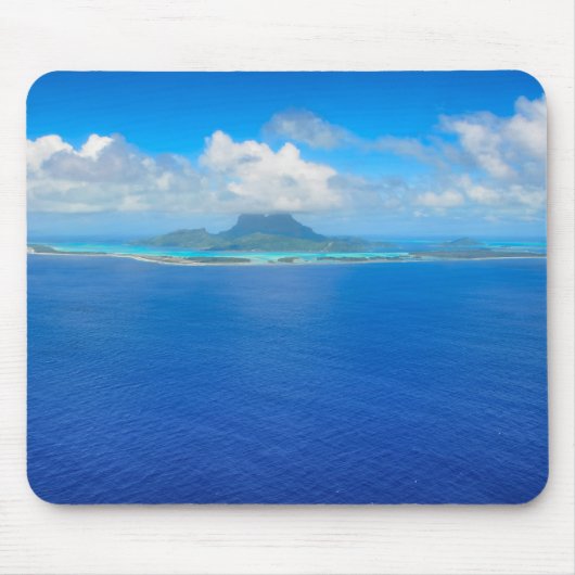 Uitzicht vanuit de lucht over Bora Bora mousepad Muismat (Voorkant)