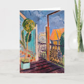 Uitzicht vanuit het Studio-venster Isaac Grünewald Kaart (Voorkant)