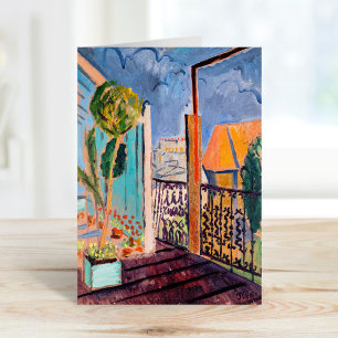 Uitzicht vanuit het Studio-venster Isaac Grünewald Kaart