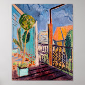 Uitzicht vanuit het Studio-venster Isaac Grünewald Poster (Voorkant)