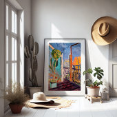 Uitzicht vanuit het Studio-venster Isaac Grünewald Poster