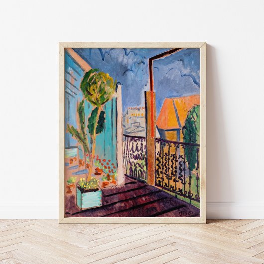 Uitzicht vanuit het Studio-venster Isaac Grünewald Poster