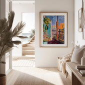 Uitzicht vanuit het Studio-venster Isaac Grünewald Poster