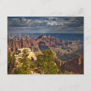 Uitzicht vanuit North Rim Visitor Center - Grand Briefkaart