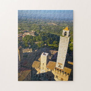 Uitzicht vanuit toren, San Gimignano, Siena, Tosca Legpuzzel