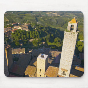 Uitzicht vanuit toren, San Gimignano, Siena, Tosca Muismat