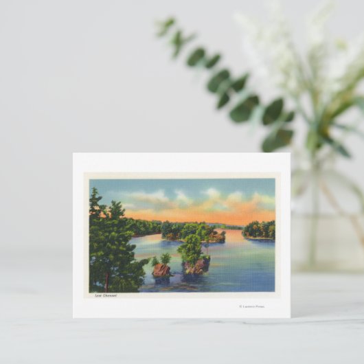 Uitzicht verloren kanaal briefkaart (Staand voorkant)