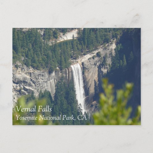 Uitzicht Vernal Herfsten van Glacier Point, CA Briefkaart (Voorkant)