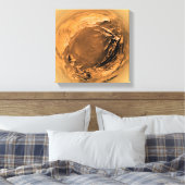 Uitzicht visogen van Titan's oppervlak Canvas Afdruk (Insitu (Slaapkamer))