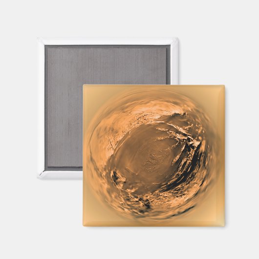 Uitzicht visogen van Titan's oppervlak Magneet (Voorkant / Achterkant)