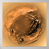 Uitzicht visogen van Titan's oppervlak Poster (Voorkant)