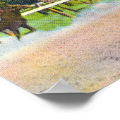 Uitzicht voor afwerking van het spoor Saratoga Rac Poster (Hoek)