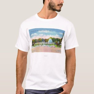 Uitzicht voor afwerking van het spoor Saratoga Rac T-shirt