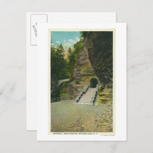 Uitzicht voor amfitheateringang briefkaart (Voorkant / Achterkant)