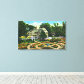 Uitzicht voor boommonument en botanische tuinen #  canvas afdruk (Insitu (Houten vloer))