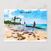 Uitzicht voor de kust van Sri Lanka Briefkaart (Voorkant)