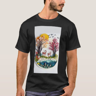 Uitzicht voor de Natuur van bossen T-shirt