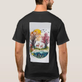 Uitzicht voor de Natuur van bossen T-shirt (Achterkant)