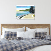Uitzicht voor de Noordelijke Scheepvaart van Point Canvas Afdruk (Insitu (Slaapkamer))