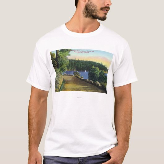 Uitzicht voor de Noordscheepvaart op de Garrow Bay T-shirt (Voorkant)