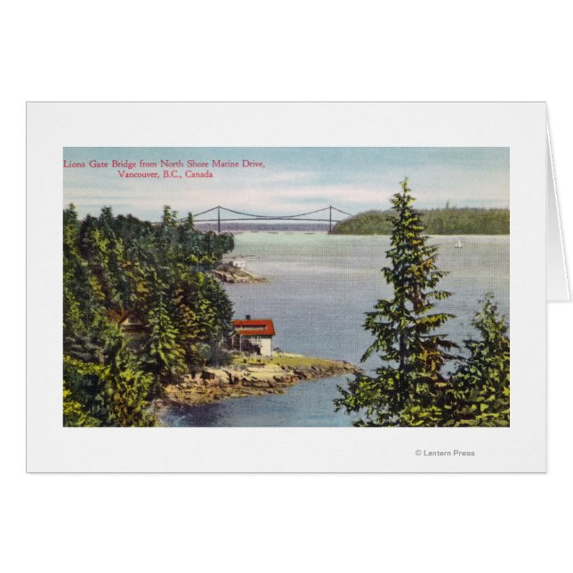 Uitzicht voor de Noordzee-ontsrift van Lions Gate (Voorkant Horizontaal)