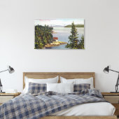 Uitzicht voor de Noordzee-ontsrift van Lions Gate Canvas Afdruk (Insitu (Slaapkamer))
