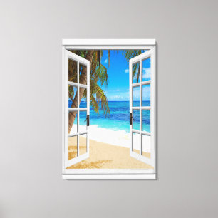 Uitzicht voor elke oceaan canvas afdruk