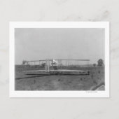 Uitzicht voor het afsluiten van het Wright Brother Briefkaart (Voorkant)