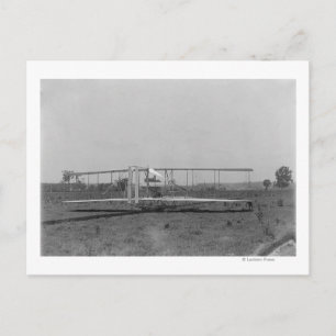 Uitzicht voor het afsluiten van het Wright Brother Briefkaart