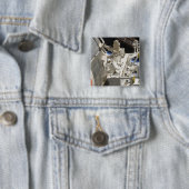 Uitzicht voor het sluiten van onderdelen vierkante button 5,1 cm (In situ)