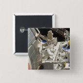 Uitzicht voor het sluiten van onderdelen vierkante button 5,1 cm (Voorkant /achterkant)