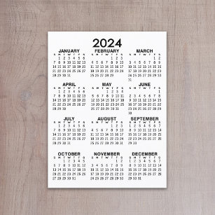 Uitzicht voor het volledige jaar 2024 - Basisminim Briefkaart
