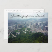 uitzicht voor seoul tower briefkaart (Voorkant / Achterkant)